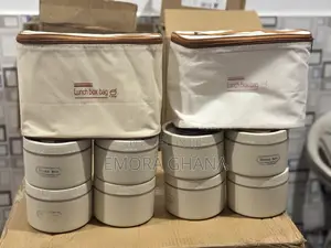 4-Tier Insulated Lunch Box Set with Carry Bag