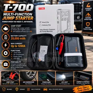 T-700 20,000mAh Jump Starter with Air Compressor & Power Bank