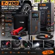 T-700 20,000mAh Jump Starter with Air Compressor & Power Bank - 2