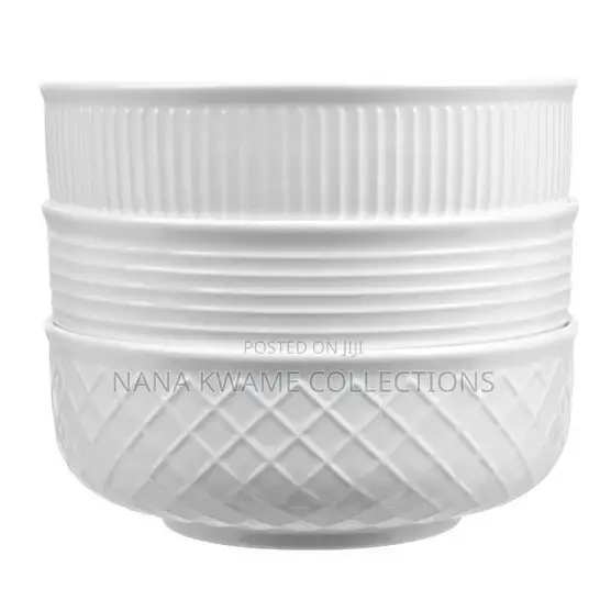 Trudeau 3-Piece Porcelain Serving Bowl Set - 1
