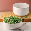 Trudeau 3-Piece Porcelain Serving Bowl Set - 2