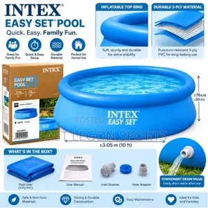 New Intex 10ft (305cm) Above Ground Swimming Pool