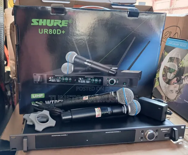 Shure UR80D+ 2in1 UHF Wireless Microphone System - 1