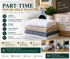 Part-Time House Help Wanted - Cantonments, Accra