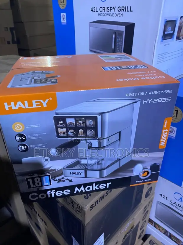 Haley 1.8L 1350W Coffee Machine - Espresso Maker - 1