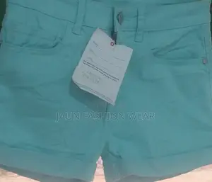 Girls Cotton Shorts - Green