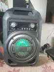 Portable Rechargeable Speaker with FM Radio & Mic Jack - 2