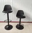 Sleek Modern Adjustable Bar Stool - Black - 3
