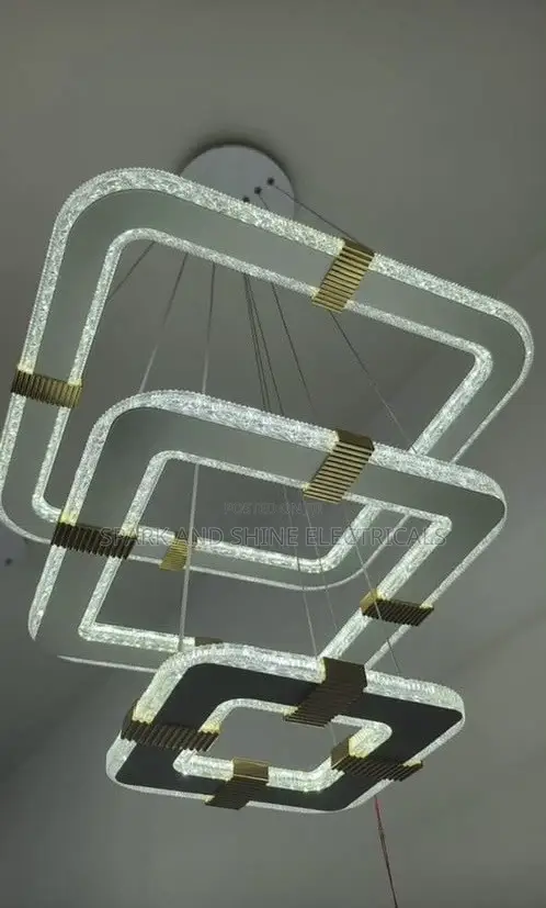 Modern Triple-Layer LED Chandelier - 1