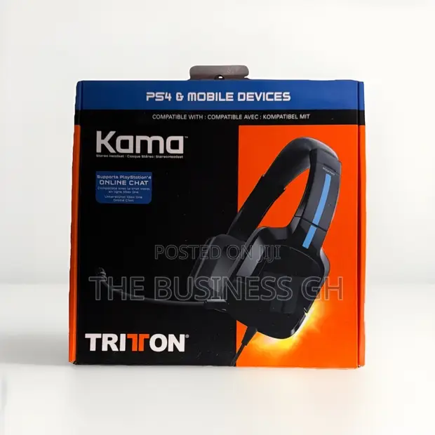 Tritton Kama Headset with Mic for PS4 - Black - 1