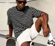 Classic Casual Striped Men's T-Shirts - 5