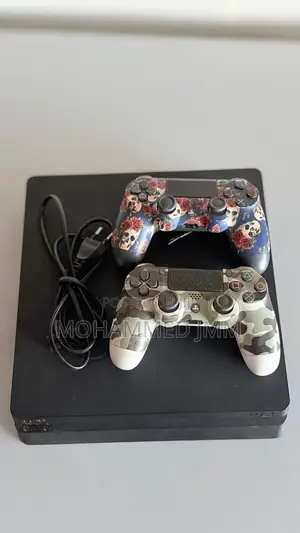 Jailbroken PlayStation 4 Slim with Two Controllers