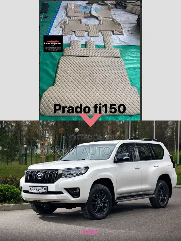 Toyota Prado FJ150 Floor and Boot Mats - 1