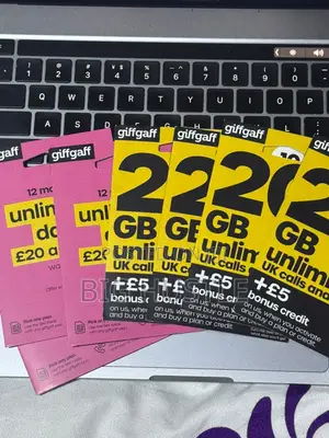 Giffgaff UK SIM Card - Activated with £10