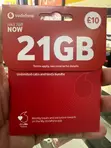 Vodafone UK SIM Card - Pay As You Go - 2