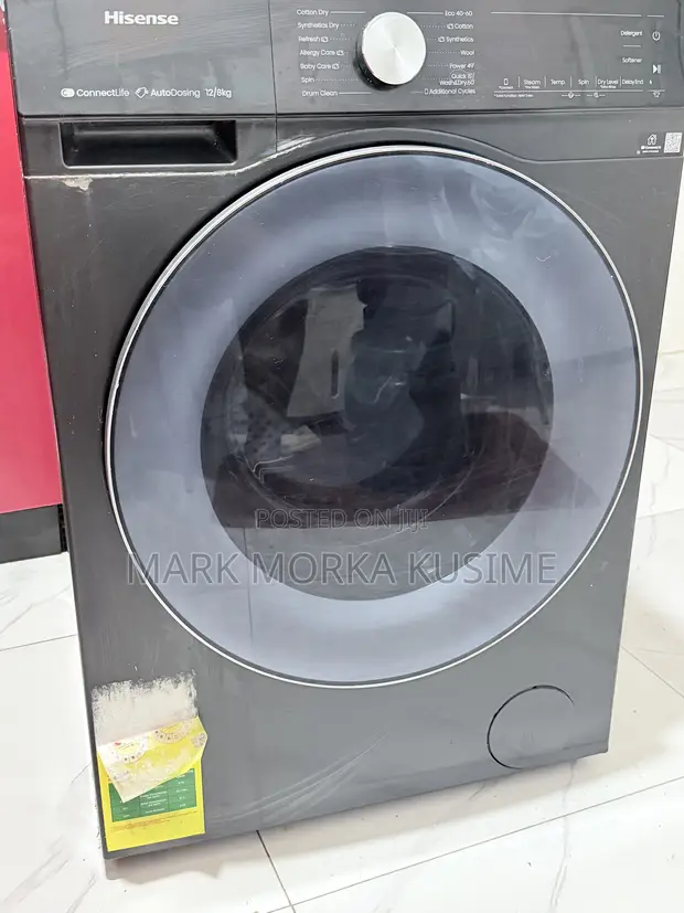 Hisense 12kg Washing Machine with 8kg Dryer (Black) - 1
