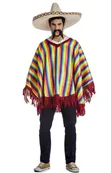 Mexican Serape Poncho Costume - 2