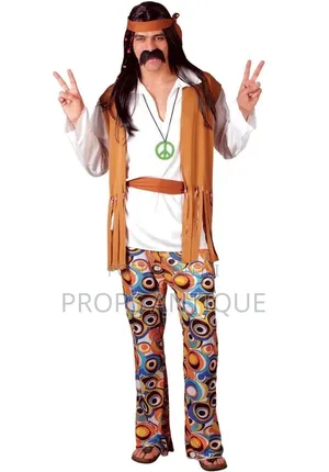 Woodstock Hippie Costume - Kids Sizes 10-16Y