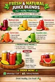 Fresh Natural Juice Blends - 1