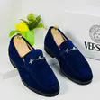 Original Versace Men's Loafers - Blue - 1