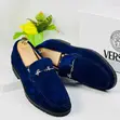 Original Versace Men's Loafers - Blue - 3