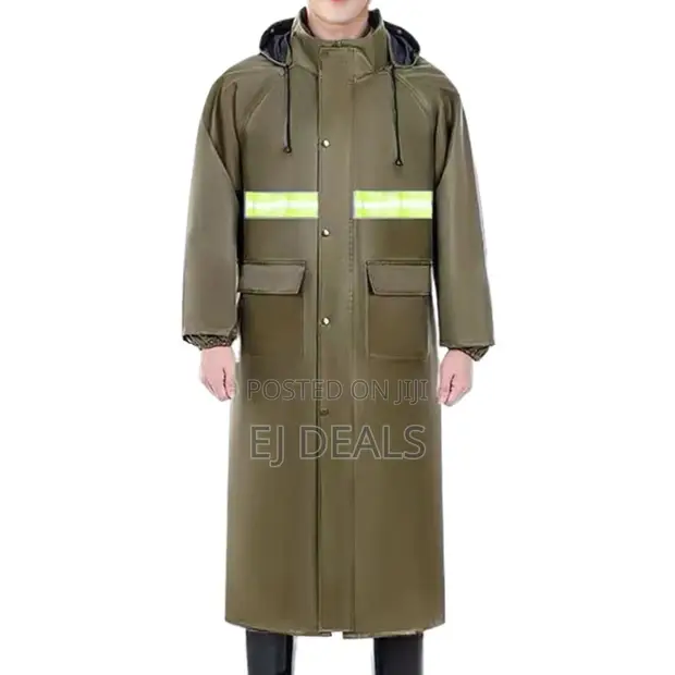 Heavy Duty Adult Rain Coat - Green - 1
