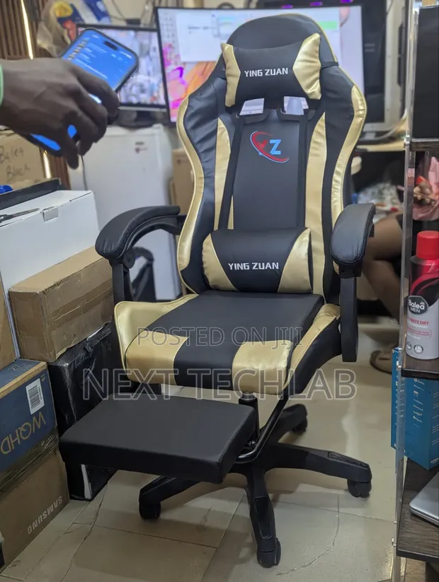 High Quality Gaming Chair - Gold - 1