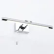 Silver Body Mirror Light - 12W Tricolor Adjustable - 4