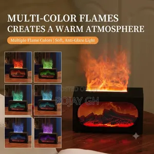 3-in-1 Flame Fireplace Humidifier Aroma Diffuser