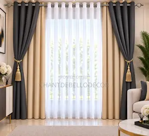 Blackout Two-Tone Curtains