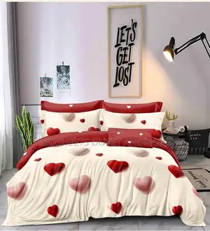 Beautiful Beige and Pink Queen Duvet Set