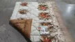Beautiful Beige Flowered Queen Size Duvet Set - 2
