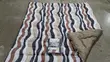 Beige and Blue Queen Size Duvet Set - 2