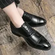 Men's Black Leather Monk Shoes - 2