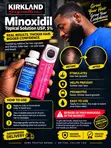 Kirkland Minoxidil 5% Extra Strength + Derma Roller Hair Growth Combo - 1