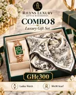 Silk Scarf with Watch Combo - 2