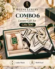 Silk Scarf with Watch Combo - 3