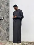 Unisex Caramel Jalabiya - 5