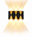 LED Black and Gold Wall Light - 2