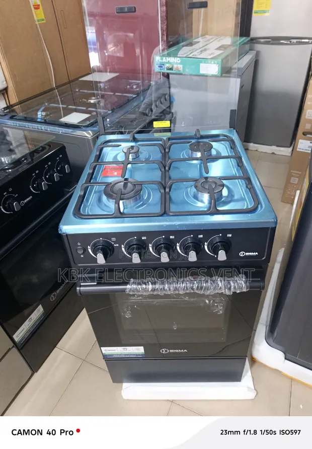 Sigma 50x50 4-Burner Gas Cooker with Oven & Grill - 1