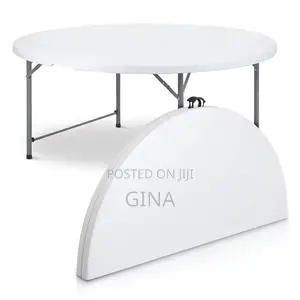 12-Seater Round Event Table - White