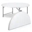 12-Seater Round Event Table - White - 1