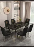 Royal Luxury 6 Seater Marble Dining Set - 2