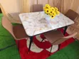 4 Seater Marble Dining Set - 1
