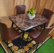 4 Seater Marble Dining Set - 2