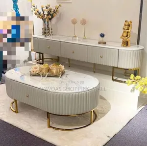 Royal Luxury TV Console with Center Table Set
