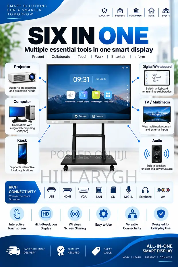 Interactive Touchscreen TV - 65 Inch - 1