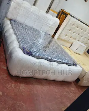 Double Bed Frame and Mattress