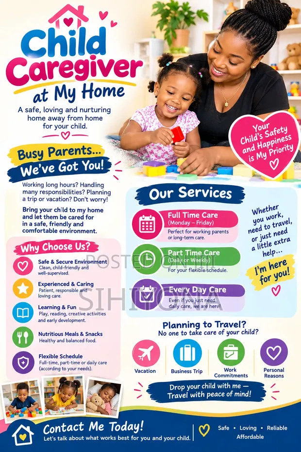 Home Child Care Giver & Teacher - 1