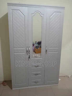 Foreign Made Wooden Wardrobe - 3 Doors, 3 Drawers